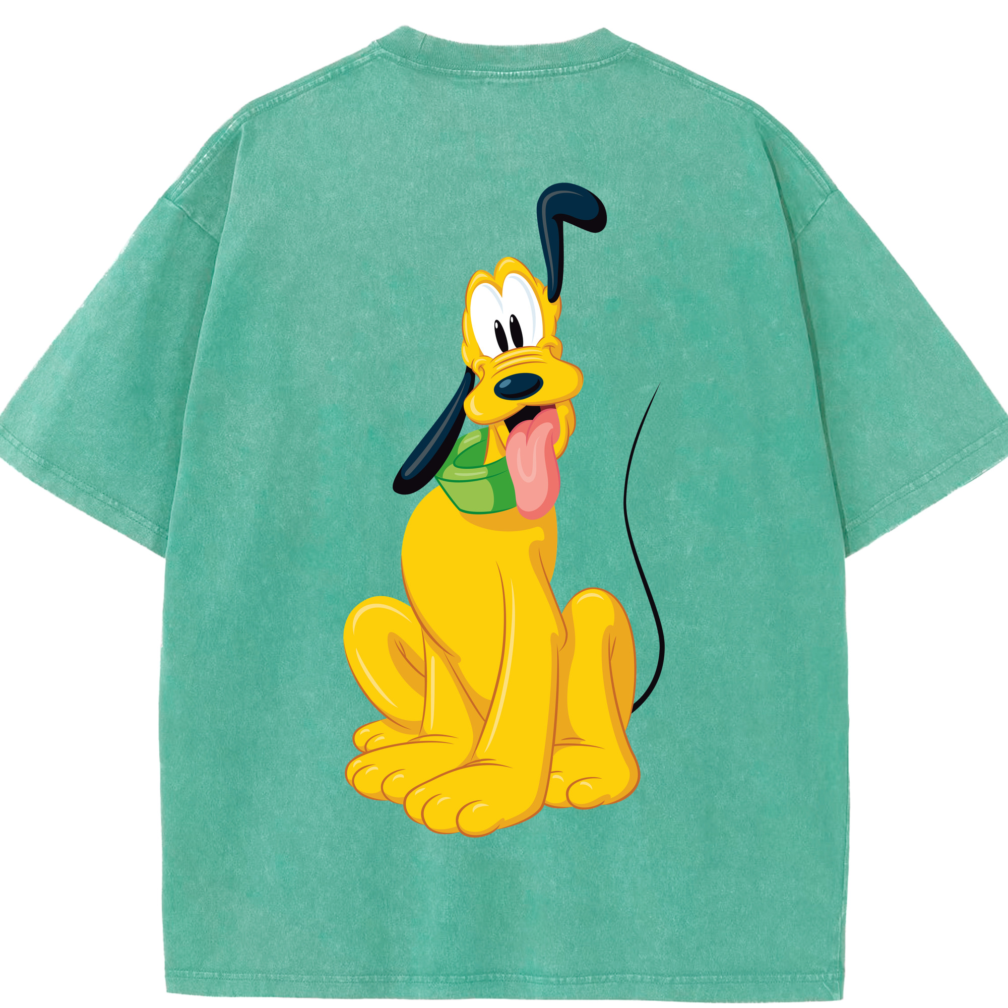 （画像用） ミッキーマウス Mickey Mouse 綿100% ヴィンテージ風 半袖Tシャツ（背面プリント）